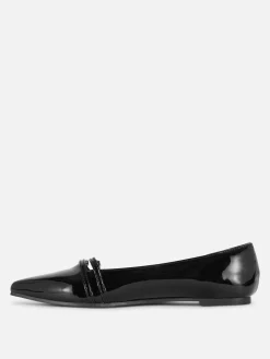 Ballerines Vernies à Bout Pointu