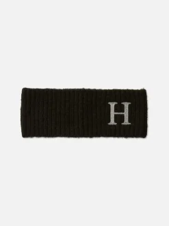 Bandeau En Tricot Avec Initiale Brodée