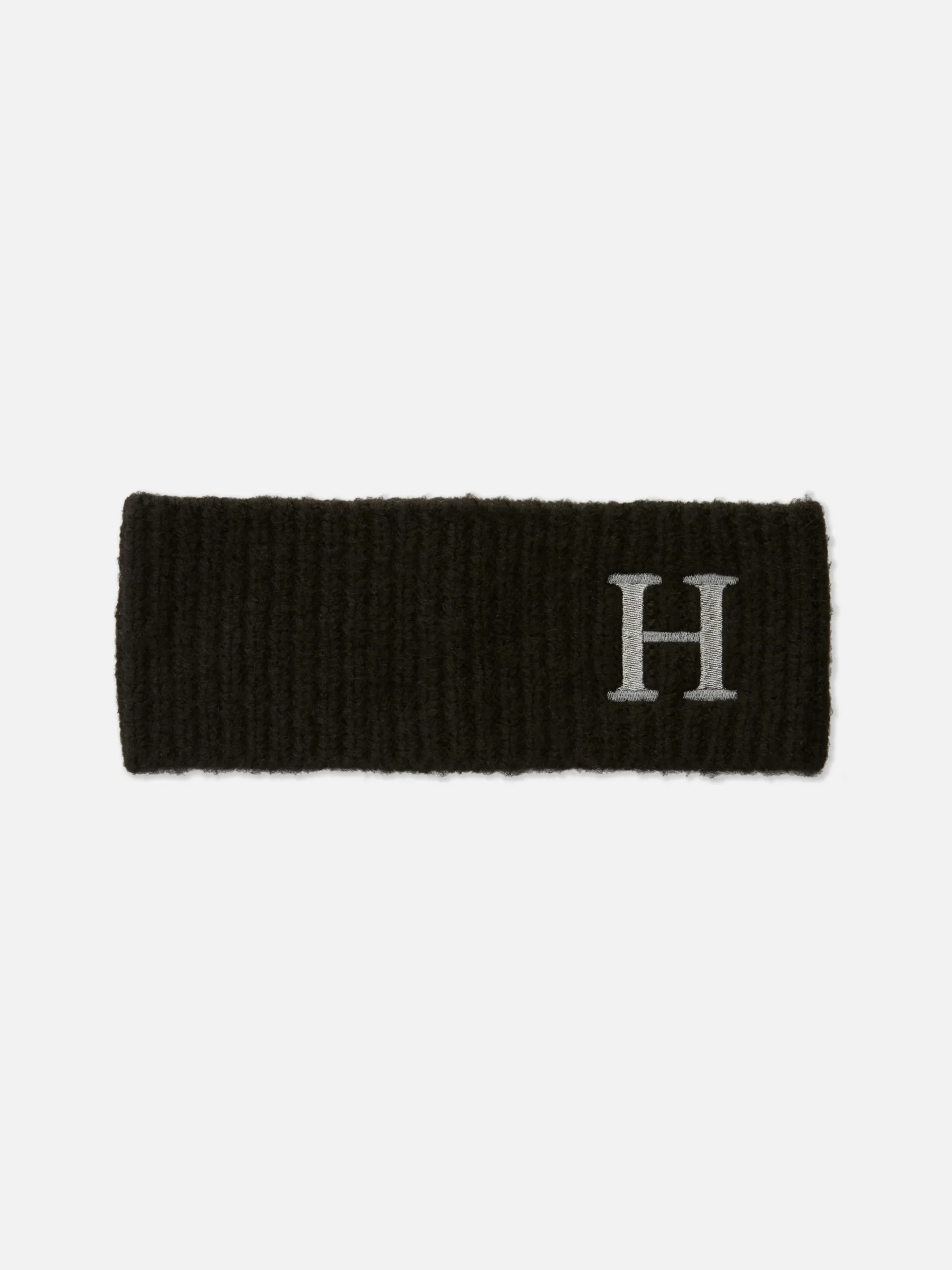 Bandeau En Tricot Avec Initiale Brodée