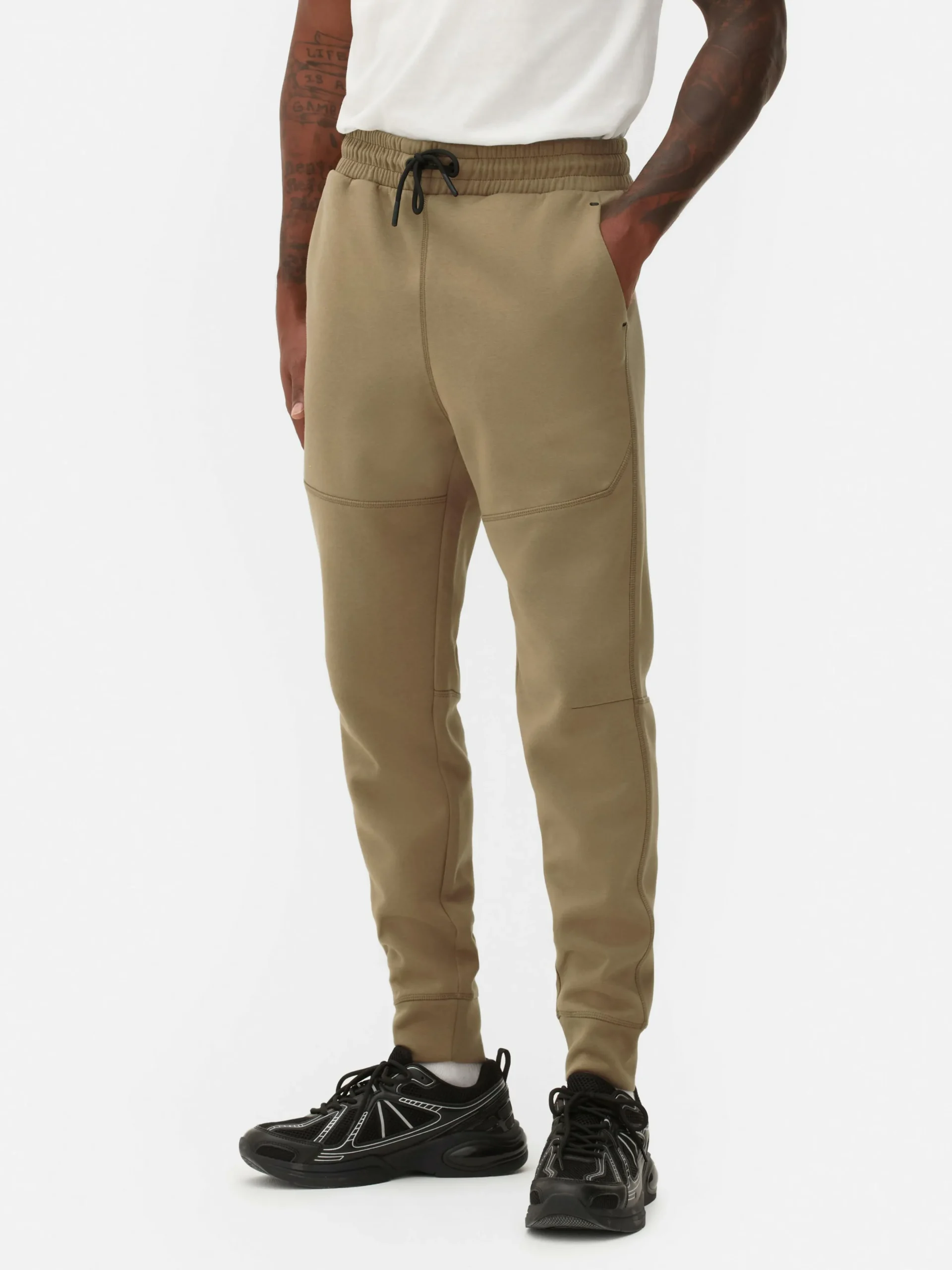 Bas De Jogging Contrecollé Coupe Slim