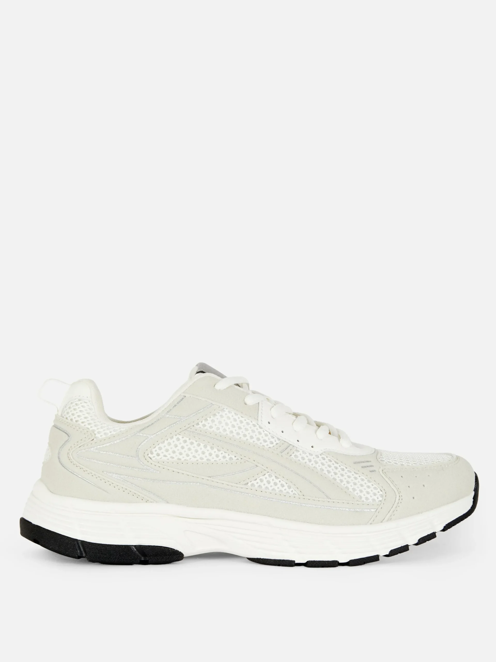 Baskets Sport à Empiècements Multiples