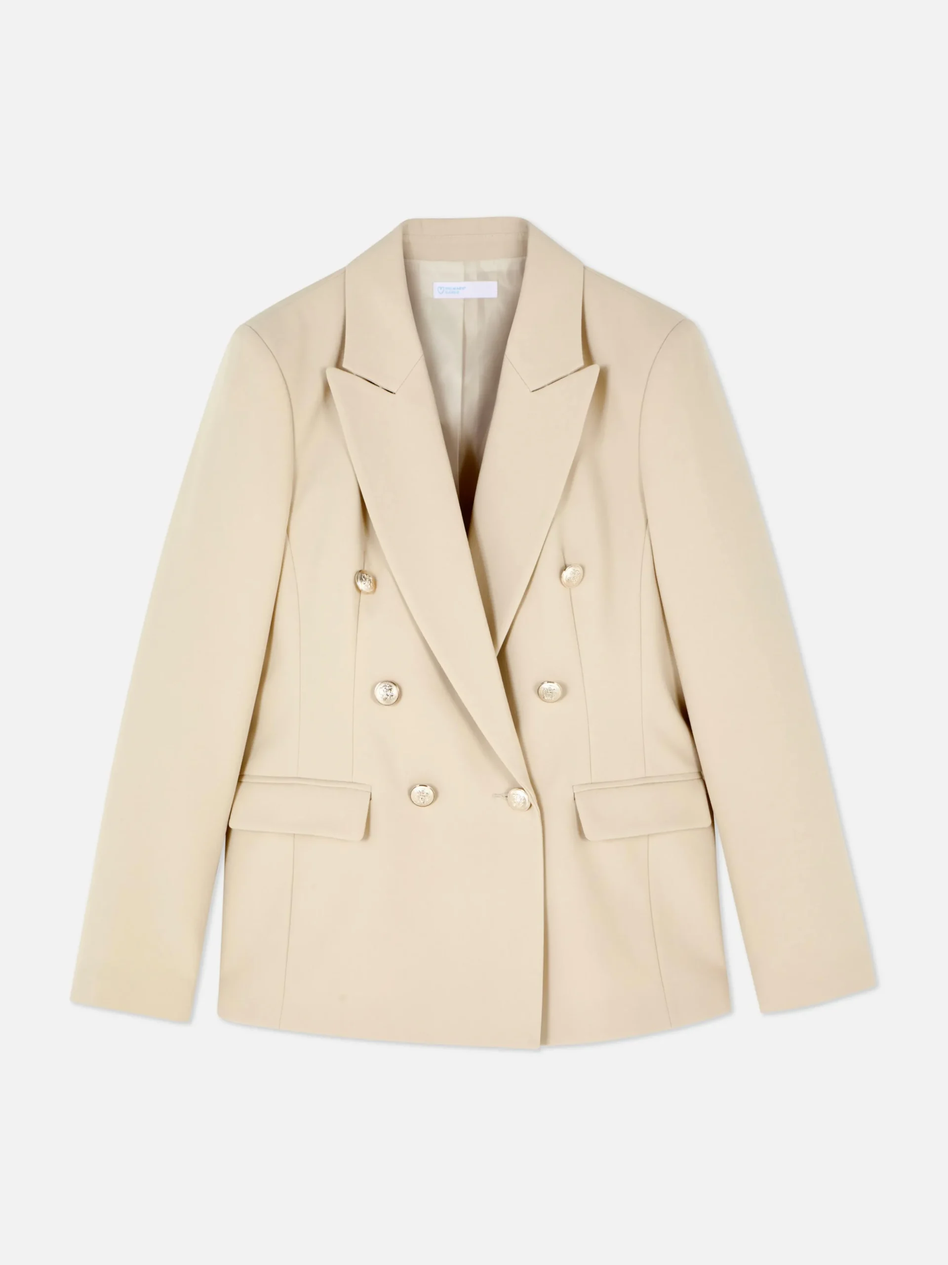 Blazer à Boutonnage Croisé Avec Bouton Métallisé