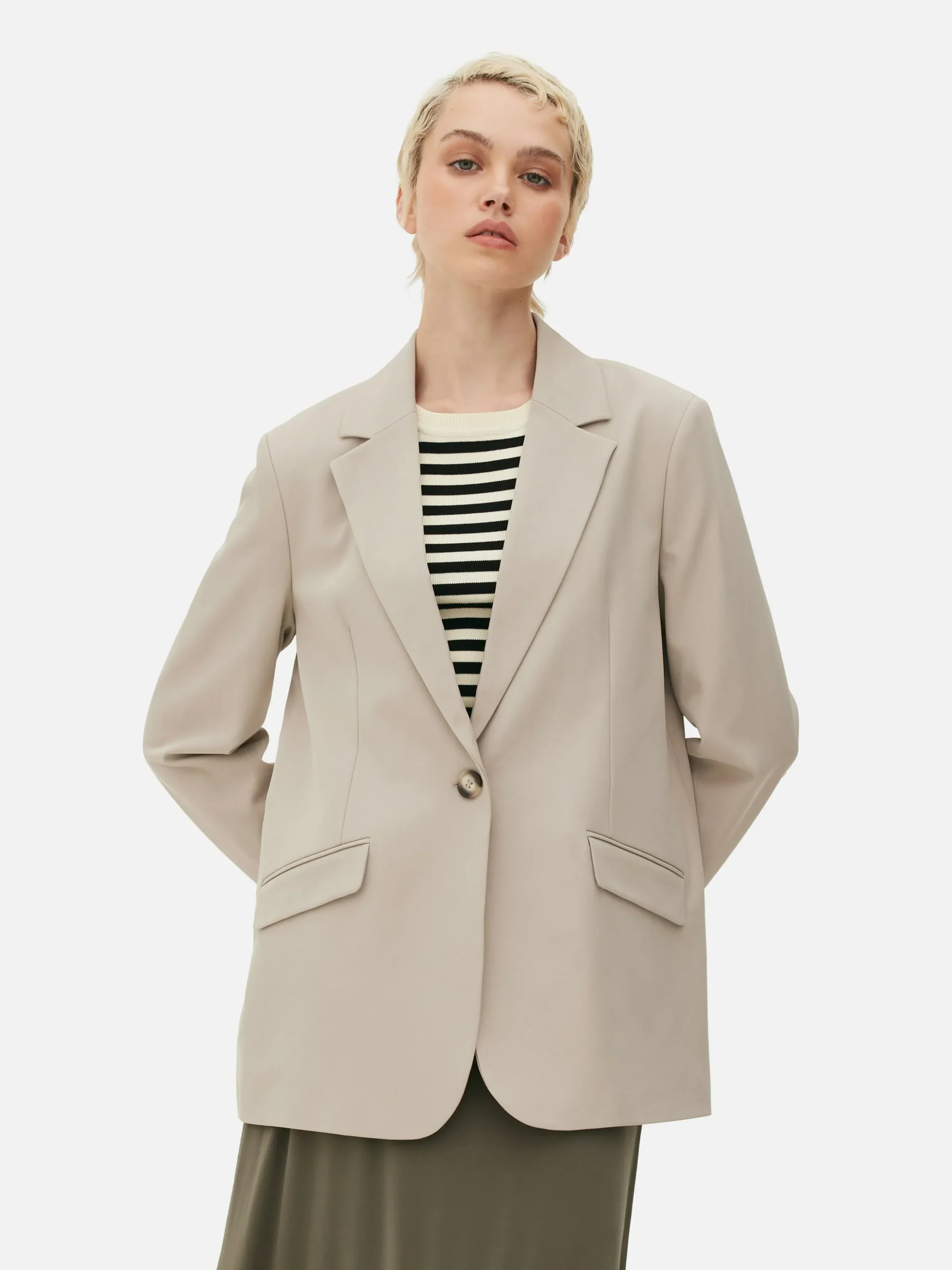 Blazer à Boutonnage Simple à Coordonner