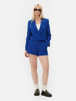 Blazer Court à Boutonnage Croisé à Coordonner