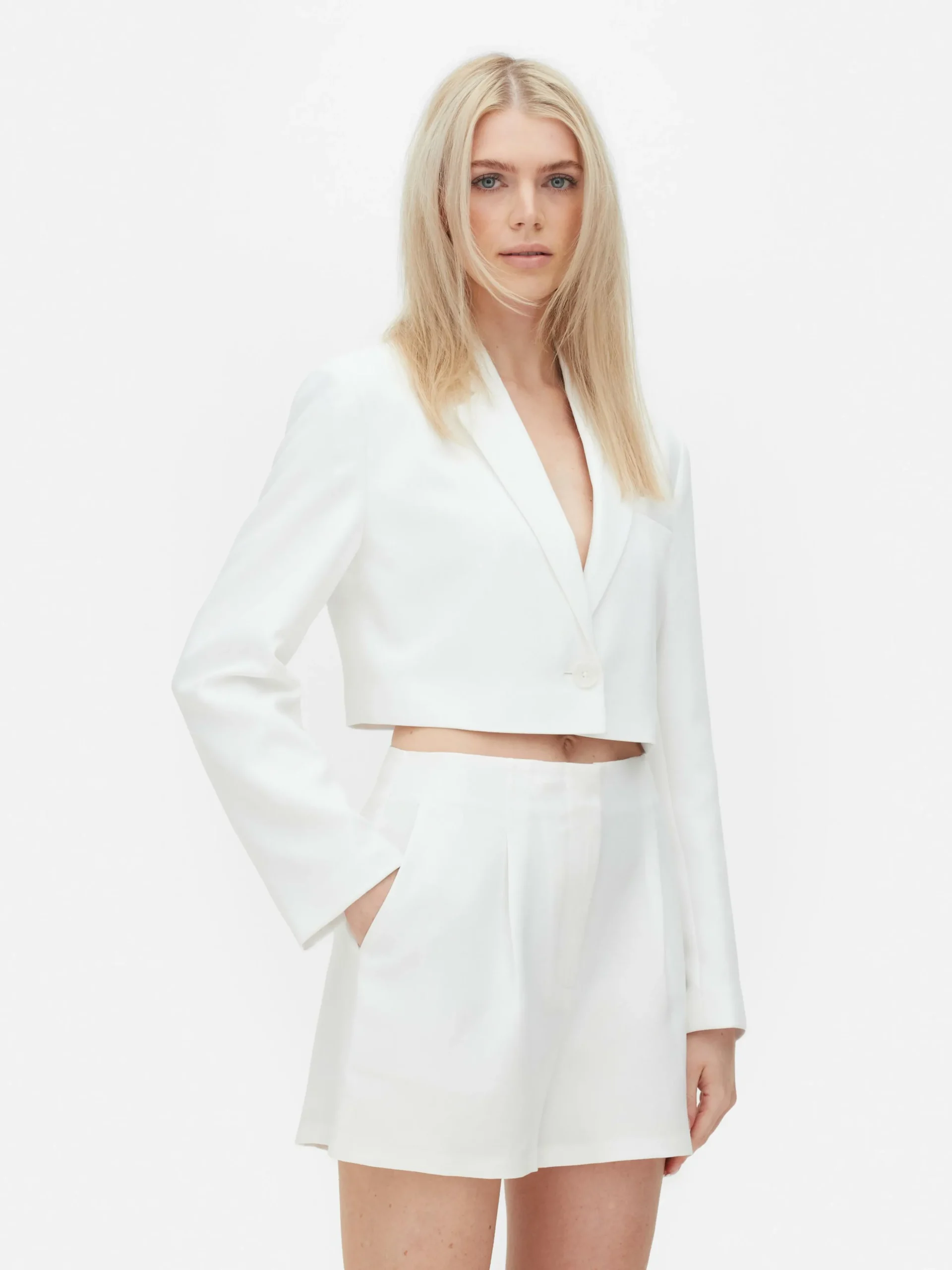 Blazer Court à Boutonnage Simple Luna