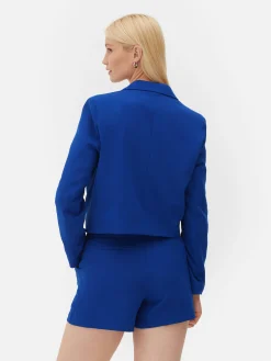 Blazer Court à Boutonnage Croisé à Coordonner
