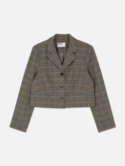 Blazer Court à Carreaux Rita Ora