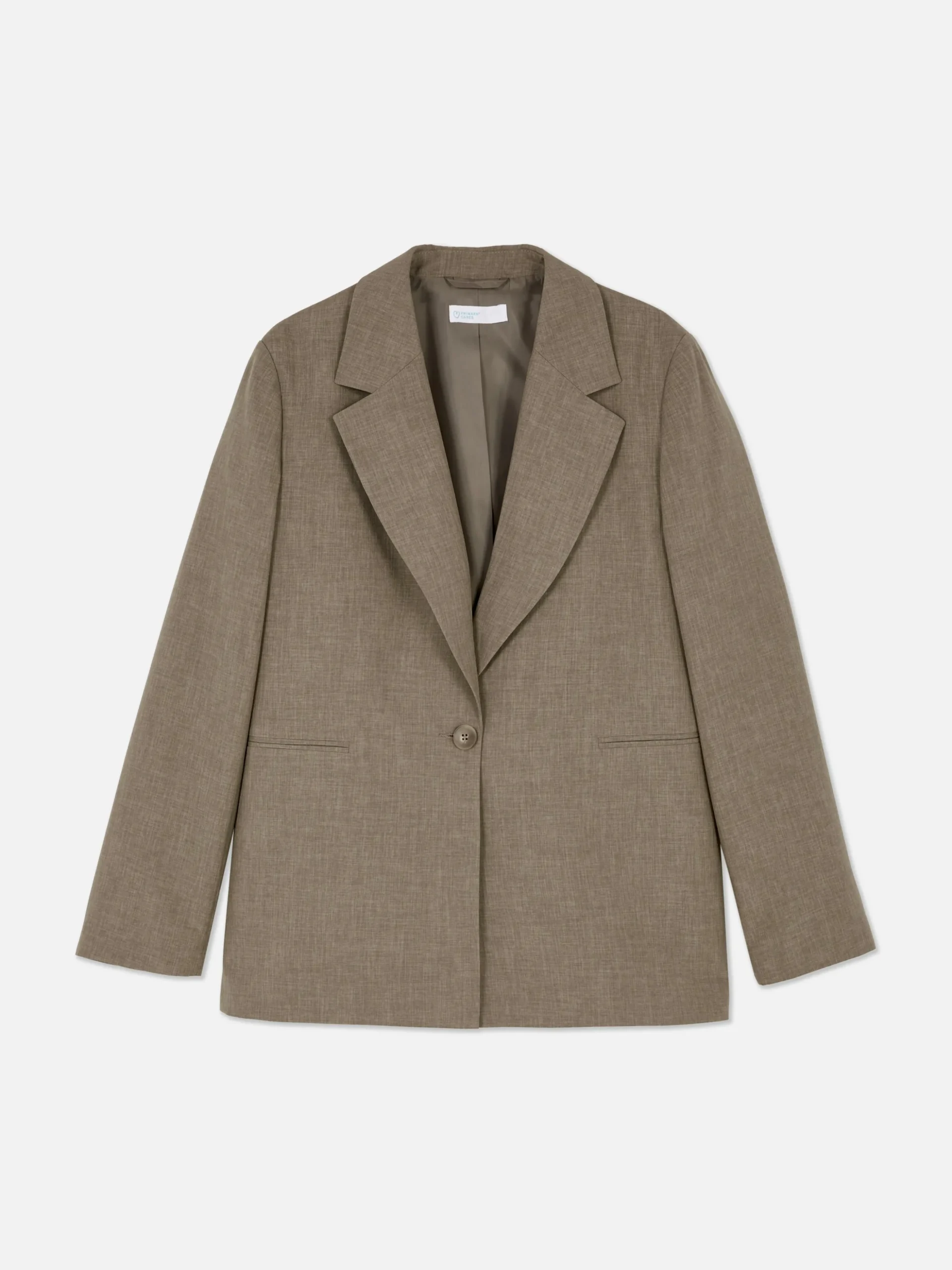 Blazer Oversize à Boutonnage Simple à Coordonner