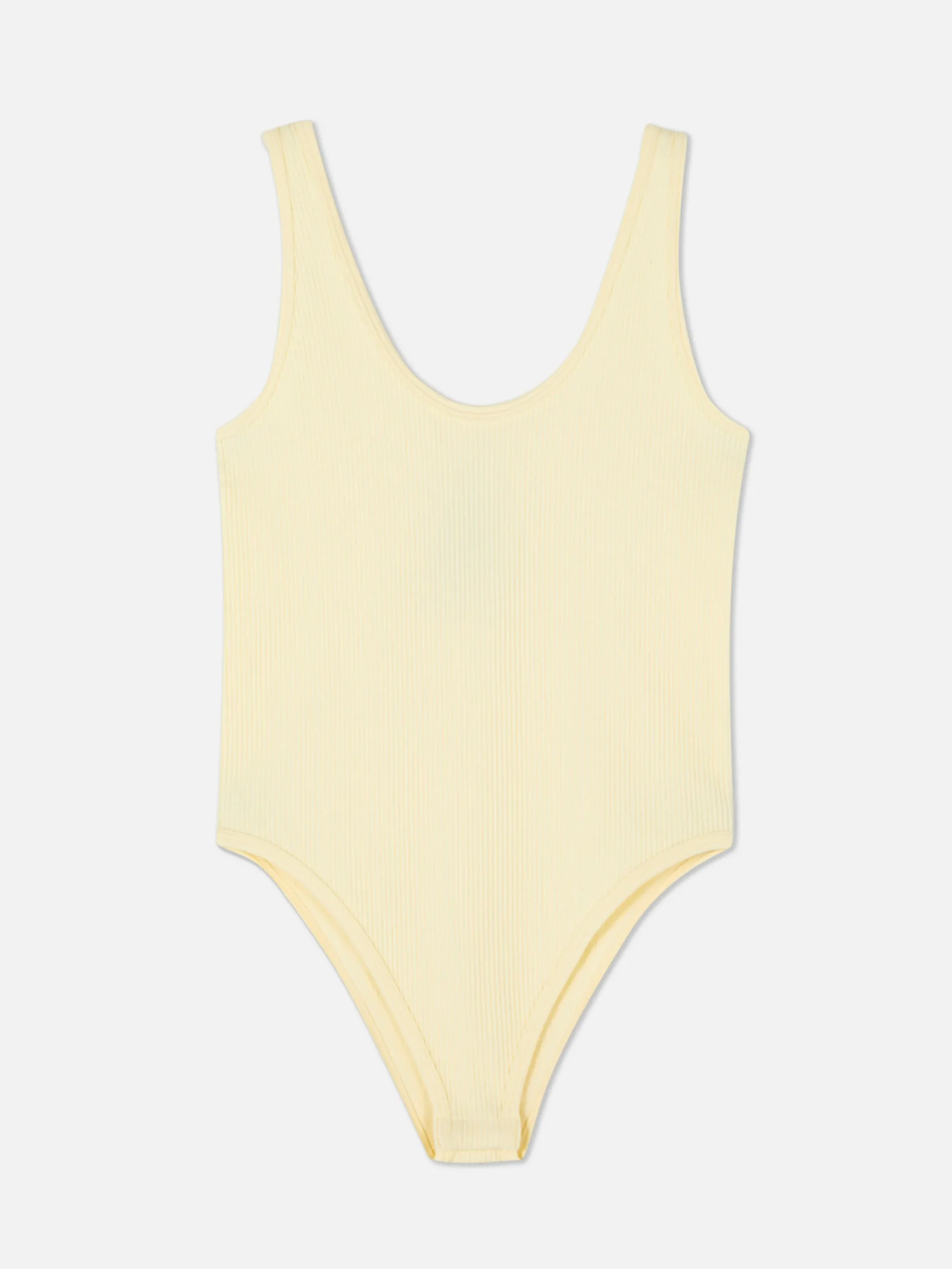 Body Côtelé Sans Coutures à Décolleté