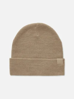 Bonnet En Maille Fine à Revers