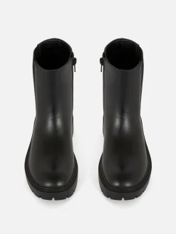 Bottines Chelsea à Bout Rond