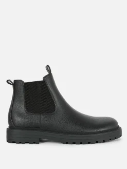 Bottines Chelsea En Simili Cuir