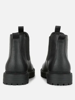 Bottines Chelsea En Simili Cuir