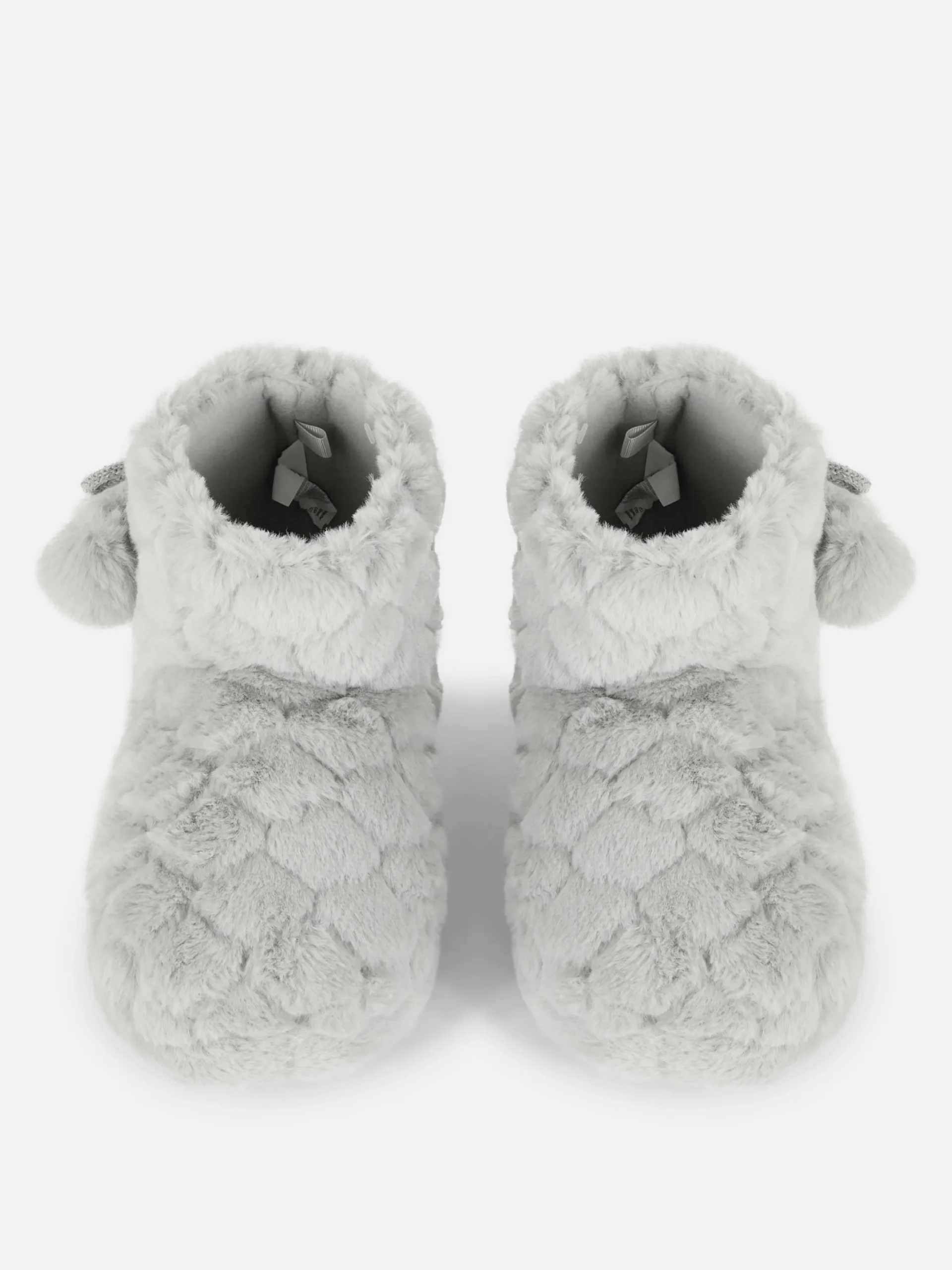 Bottines Duveteuses à Pompons