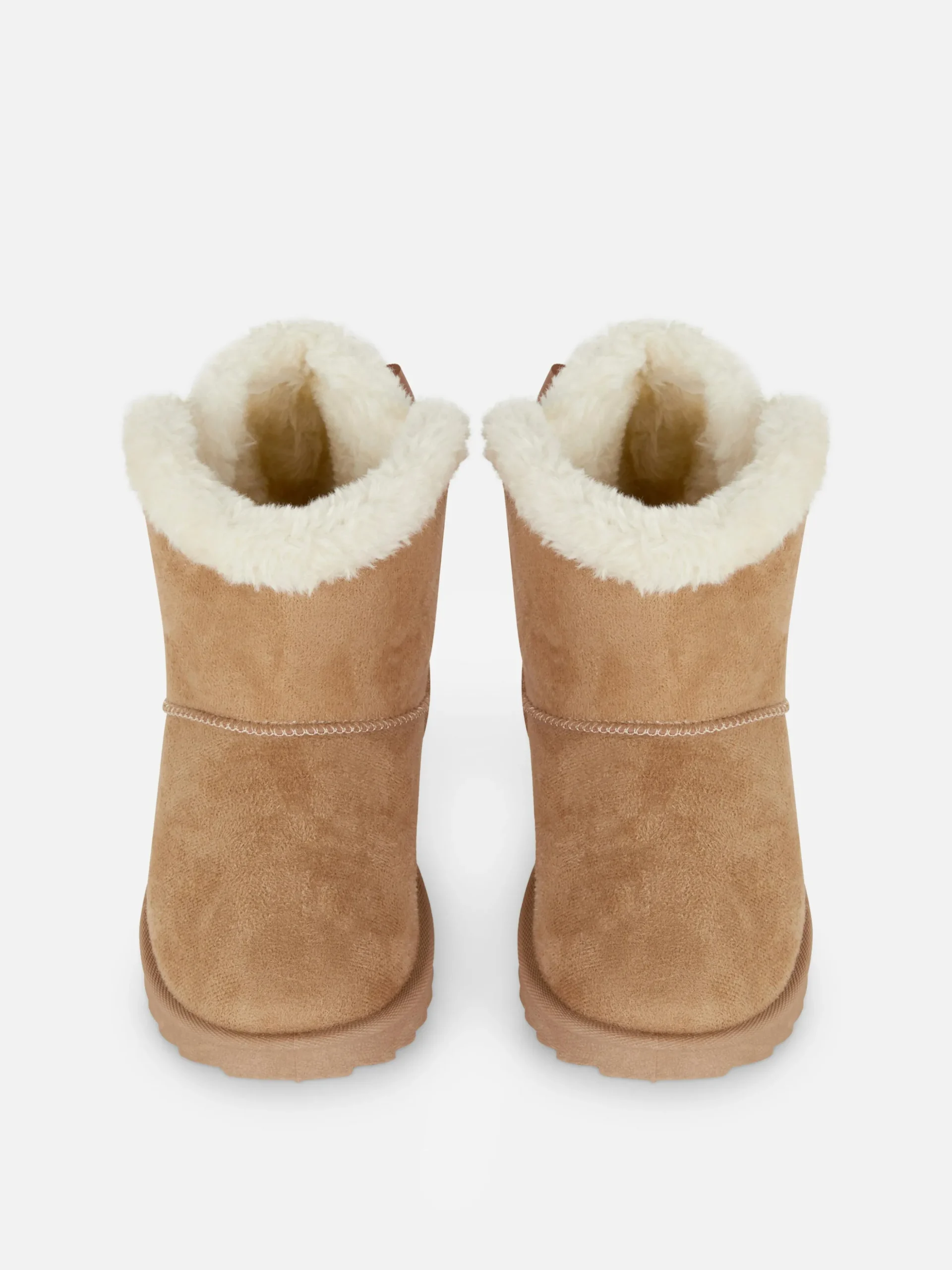 Bottines En Fausse Fourrure Avec Nœud