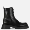 Bottines Lacées Avec Empiècement Sur L'embout