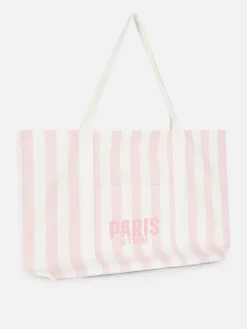 Cabas Ville En Toile Extra Large