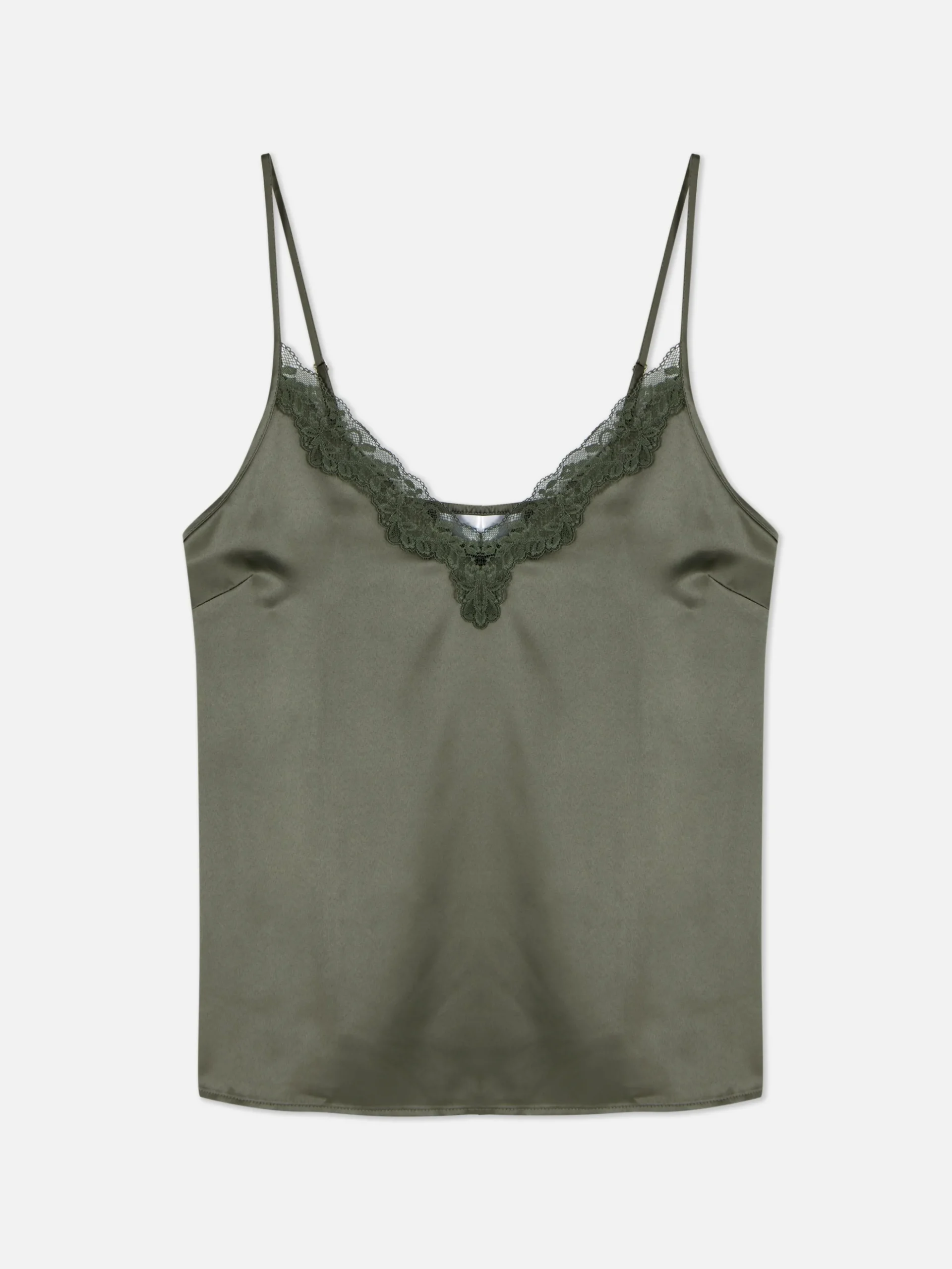 Caraco De Pyjama En Satin Et Dentelle à Coordonner
