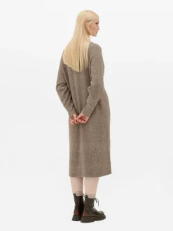 Cardigan Long Côtelé