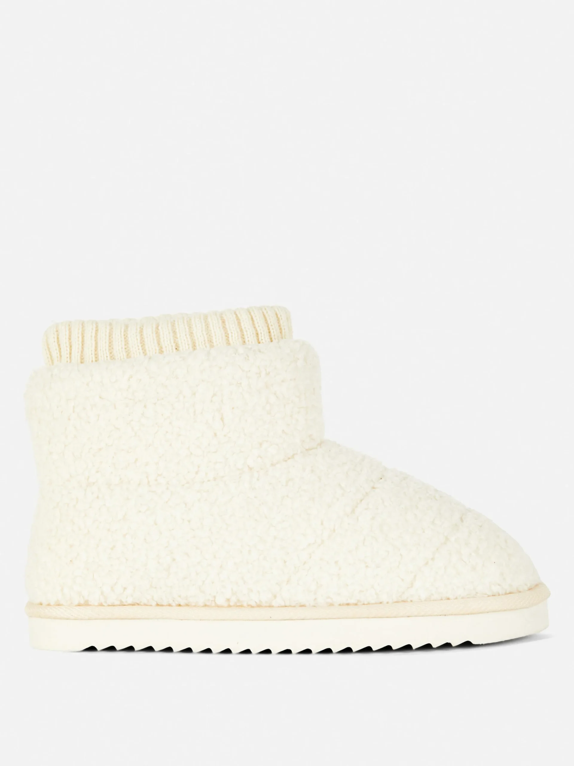 Chaussons Bottines Effet Mouton Retourné