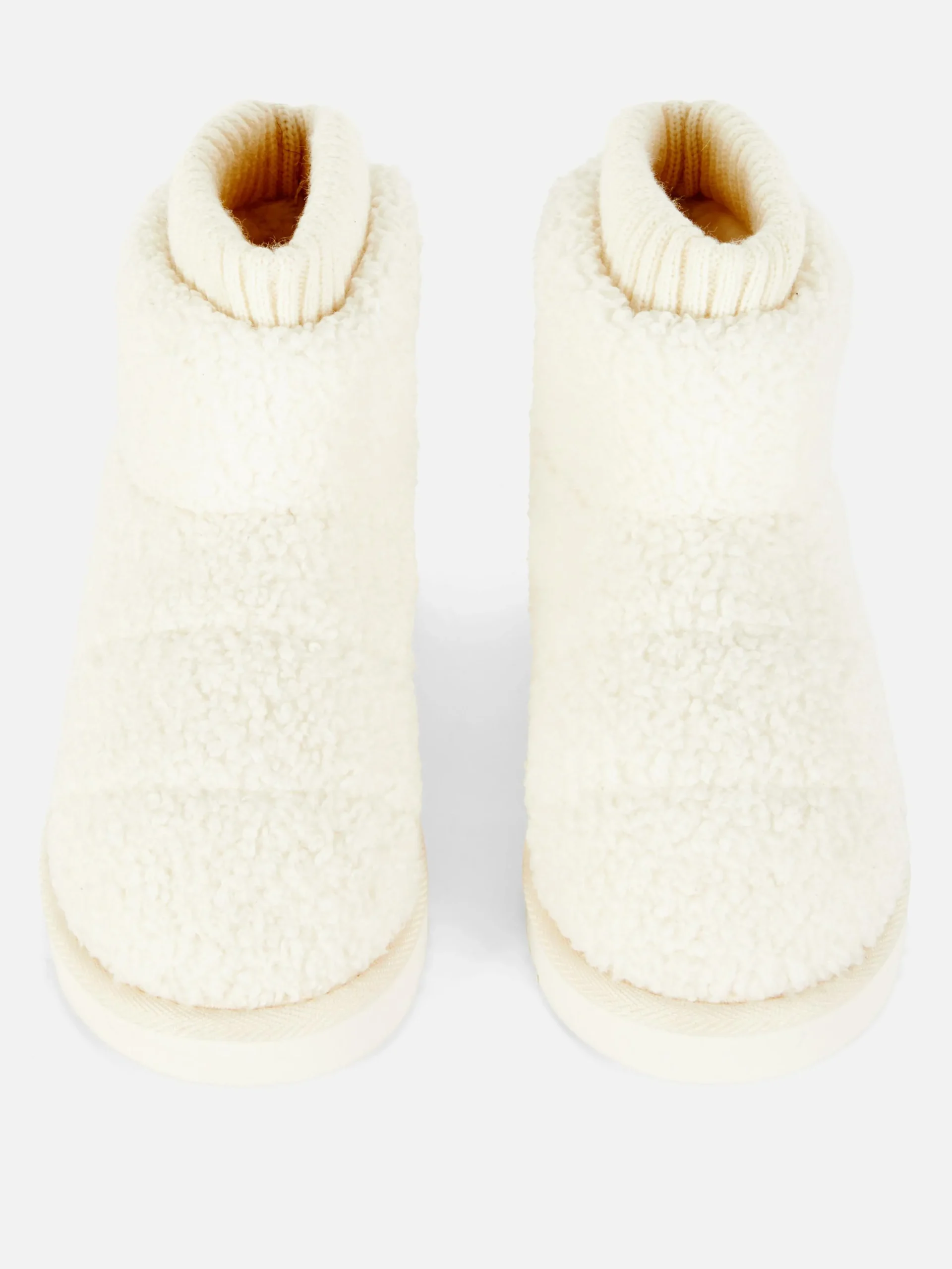 Chaussons Bottines Effet Mouton Retourné