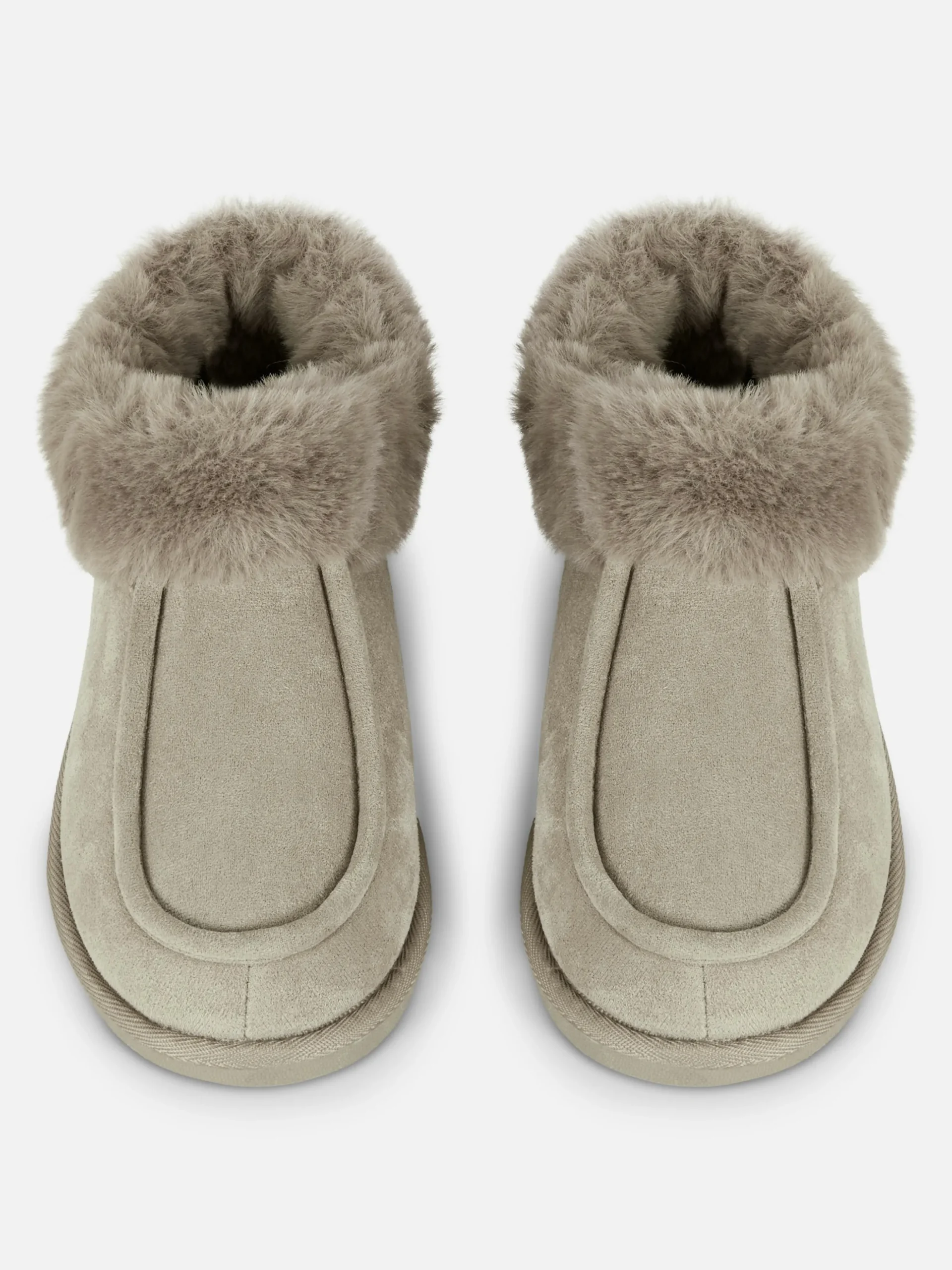 Chaussons Mocassins Doublés En Fausse Fourrure