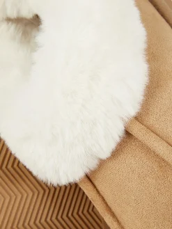 Chaussons Mocassins Doublés En Fausse Fourrure