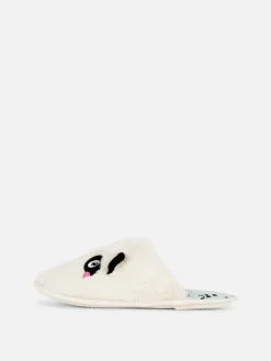 Chaussons Mules à Motif Panda En 3D