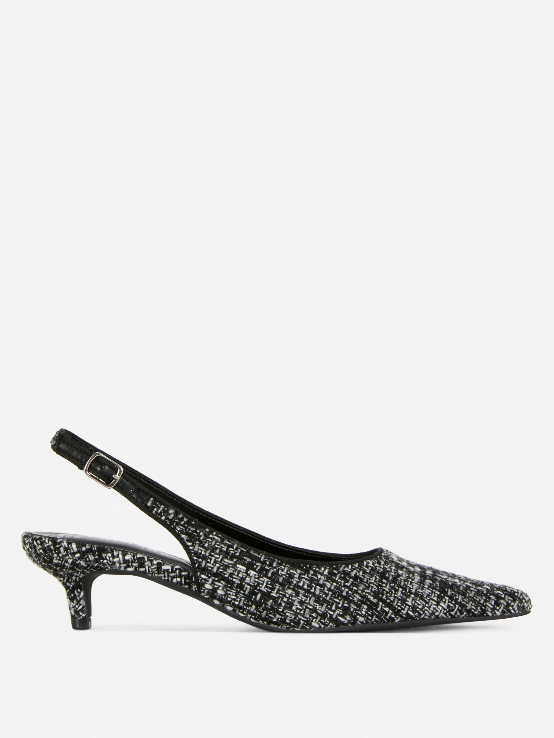 Chaussures à Talon Bas Ouvert Avec Effet Bouclé