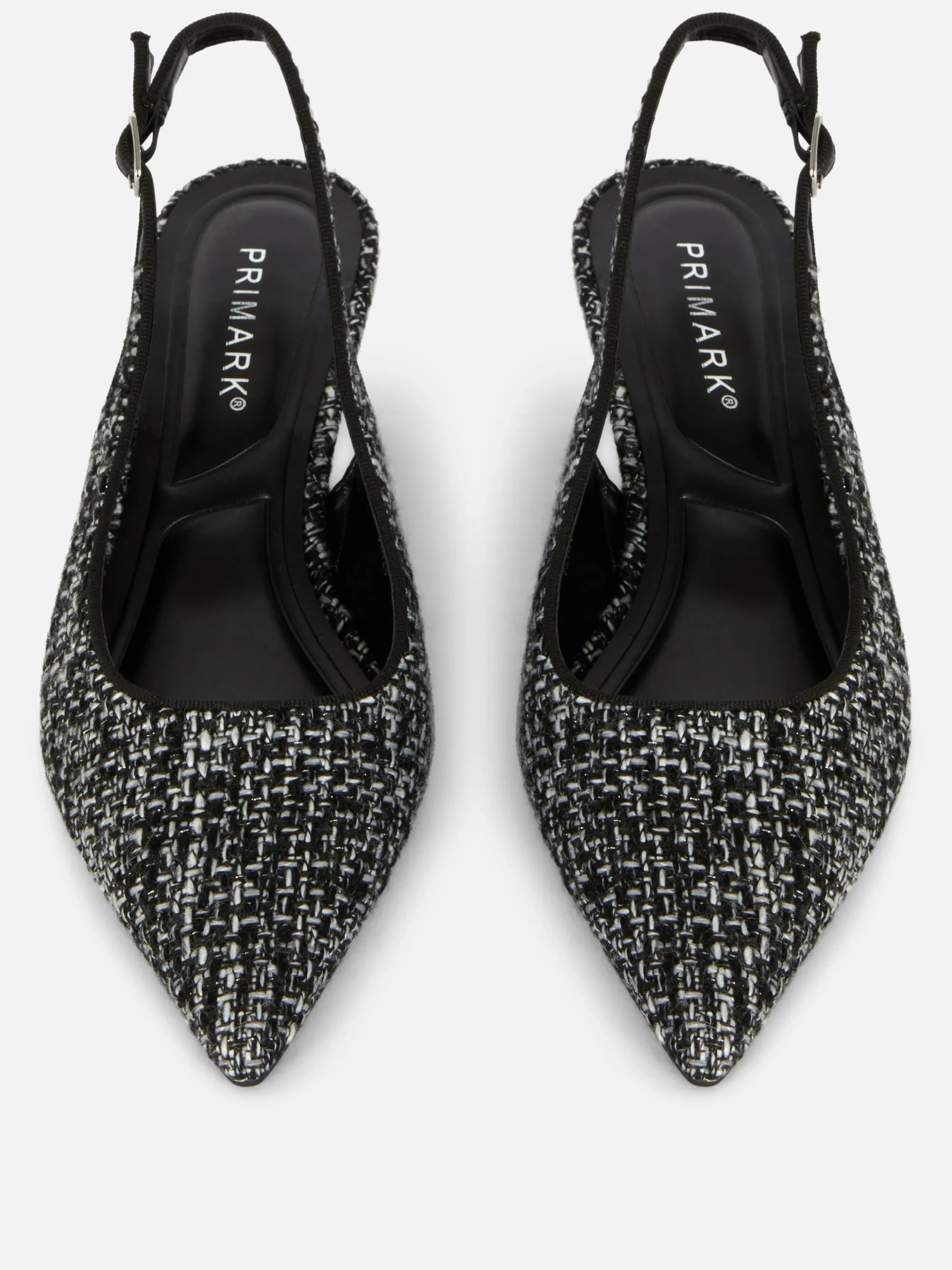 Chaussures à Talon Bas Ouvert Avec Effet Bouclé