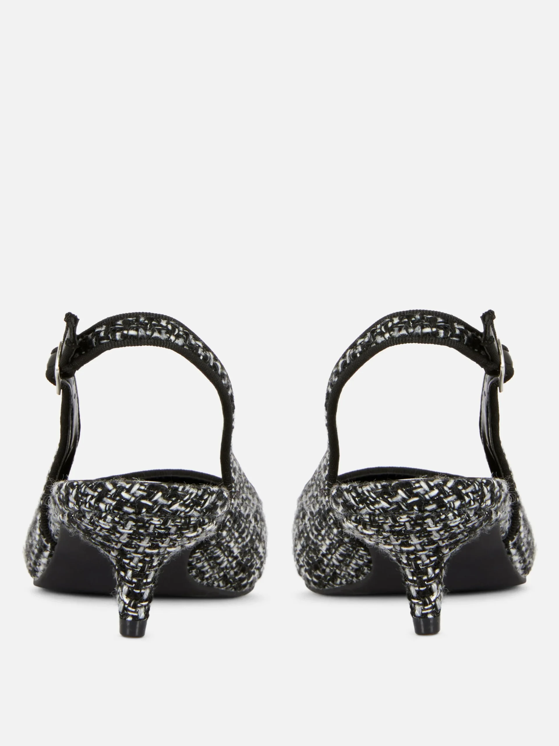 Chaussures à Talon Bas Ouvert Avec Effet Bouclé