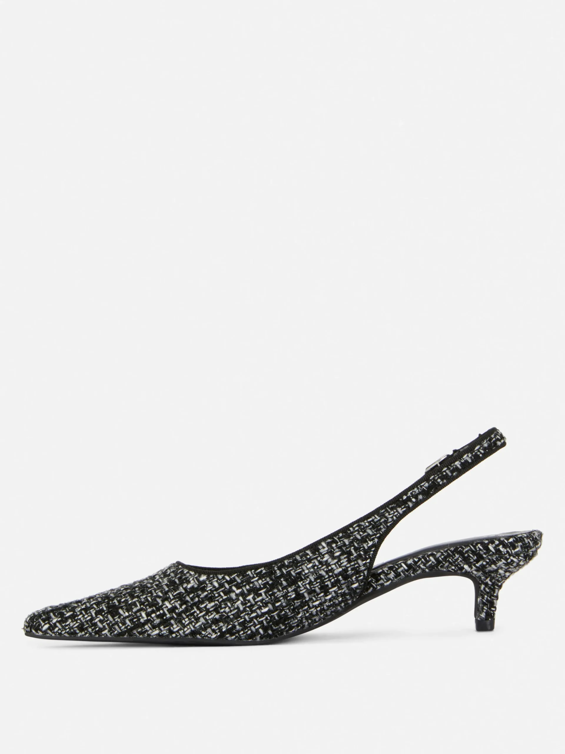 Chaussures à Talon Bas Ouvert Avec Effet Bouclé