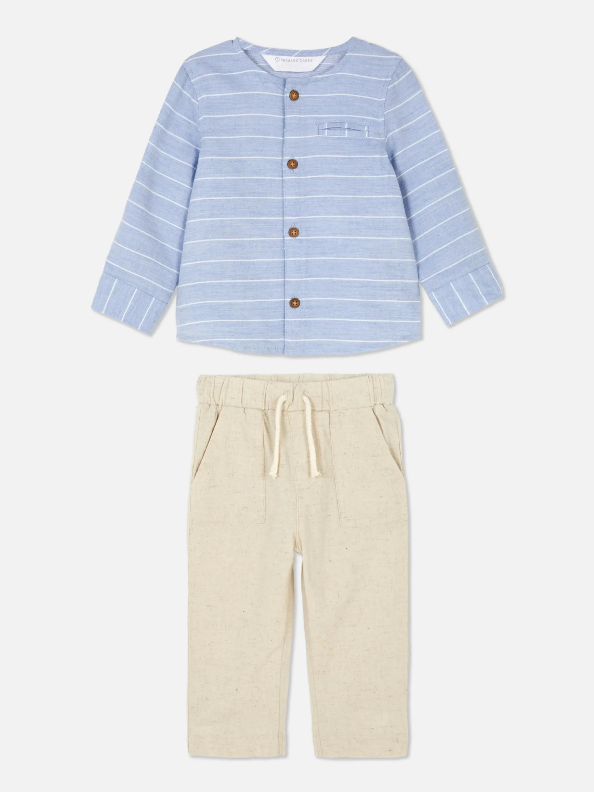 Chemise à Manches Longues Et Pantalon à Cordon
