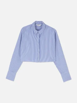 Chemise Courte à Rayures Rita Ora