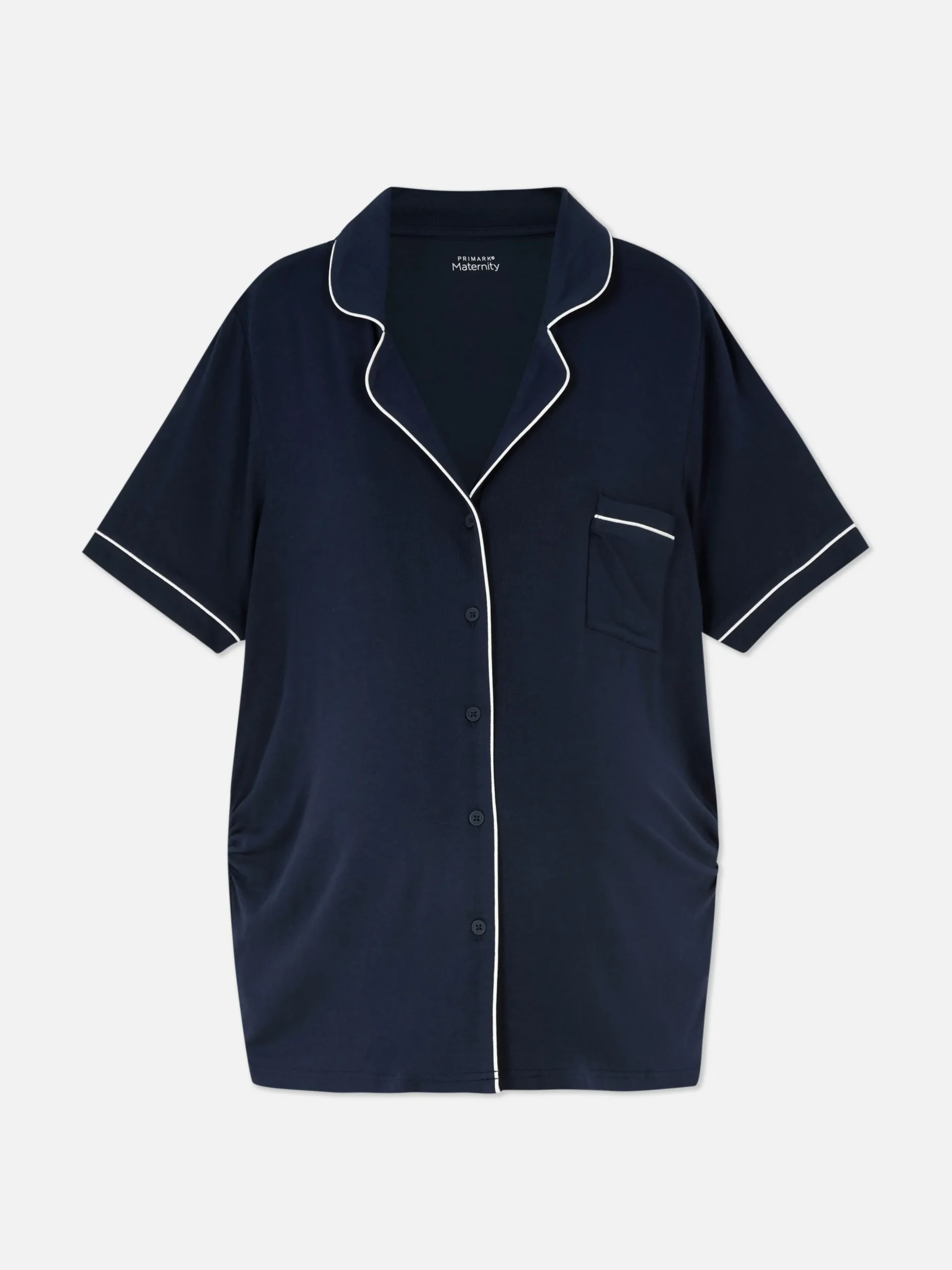 Chemise De Maternité à Boutons Et à Manches Courtes