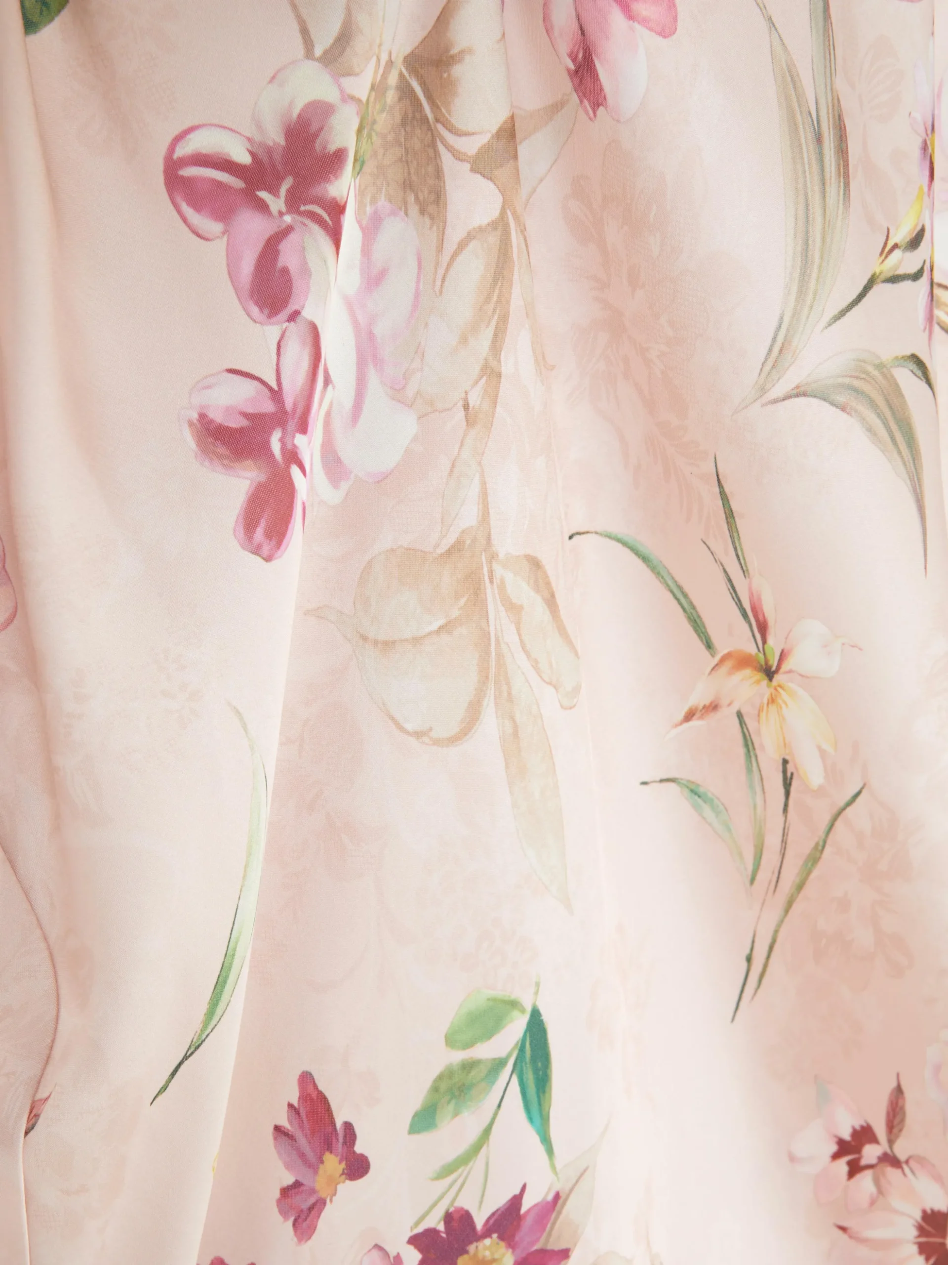 Chemise De Nuit En Satin Floral