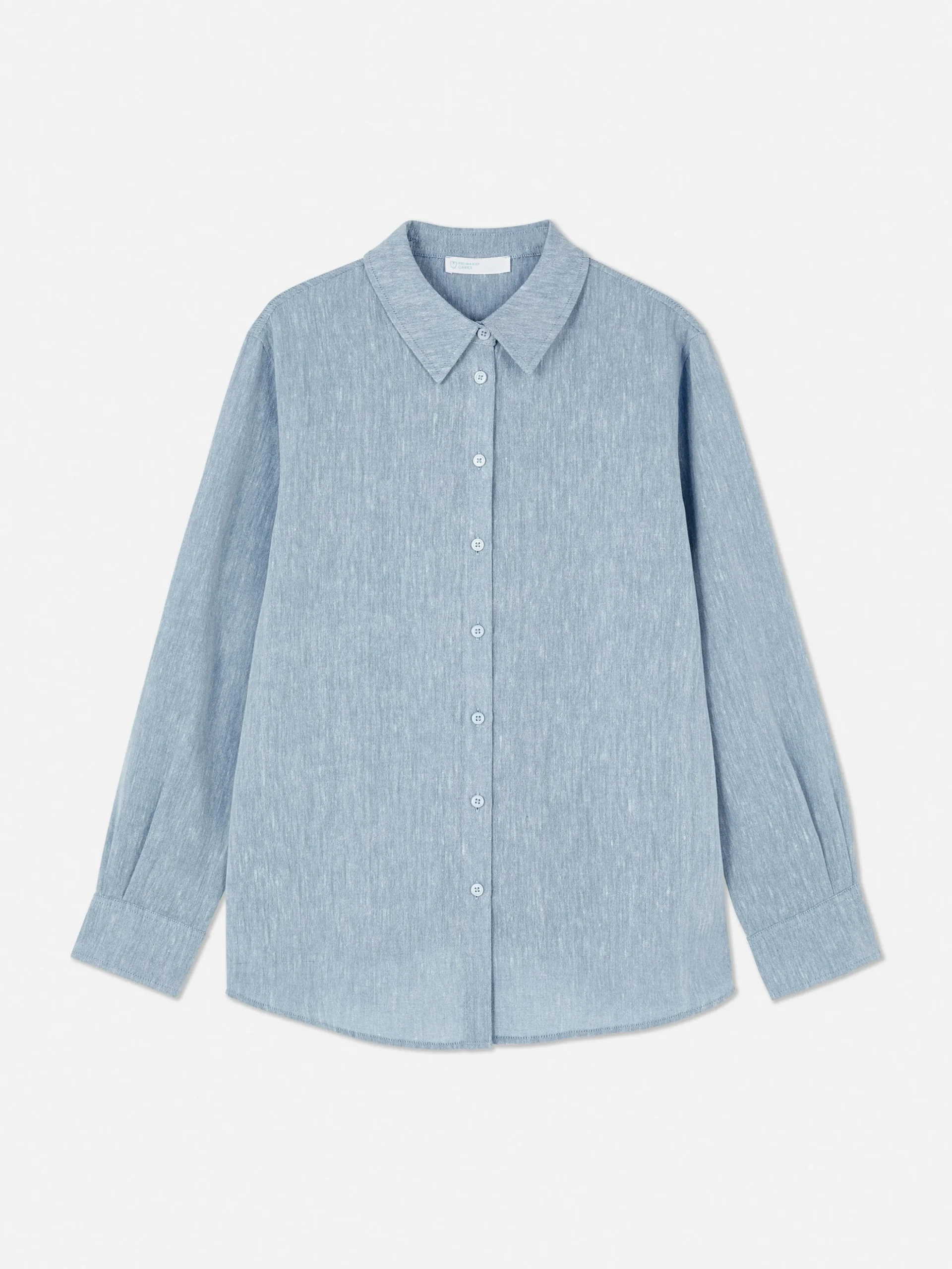 Chemise En Chambray à Manches Longues