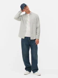Chemise En Sergé De Coton à Manches Longues