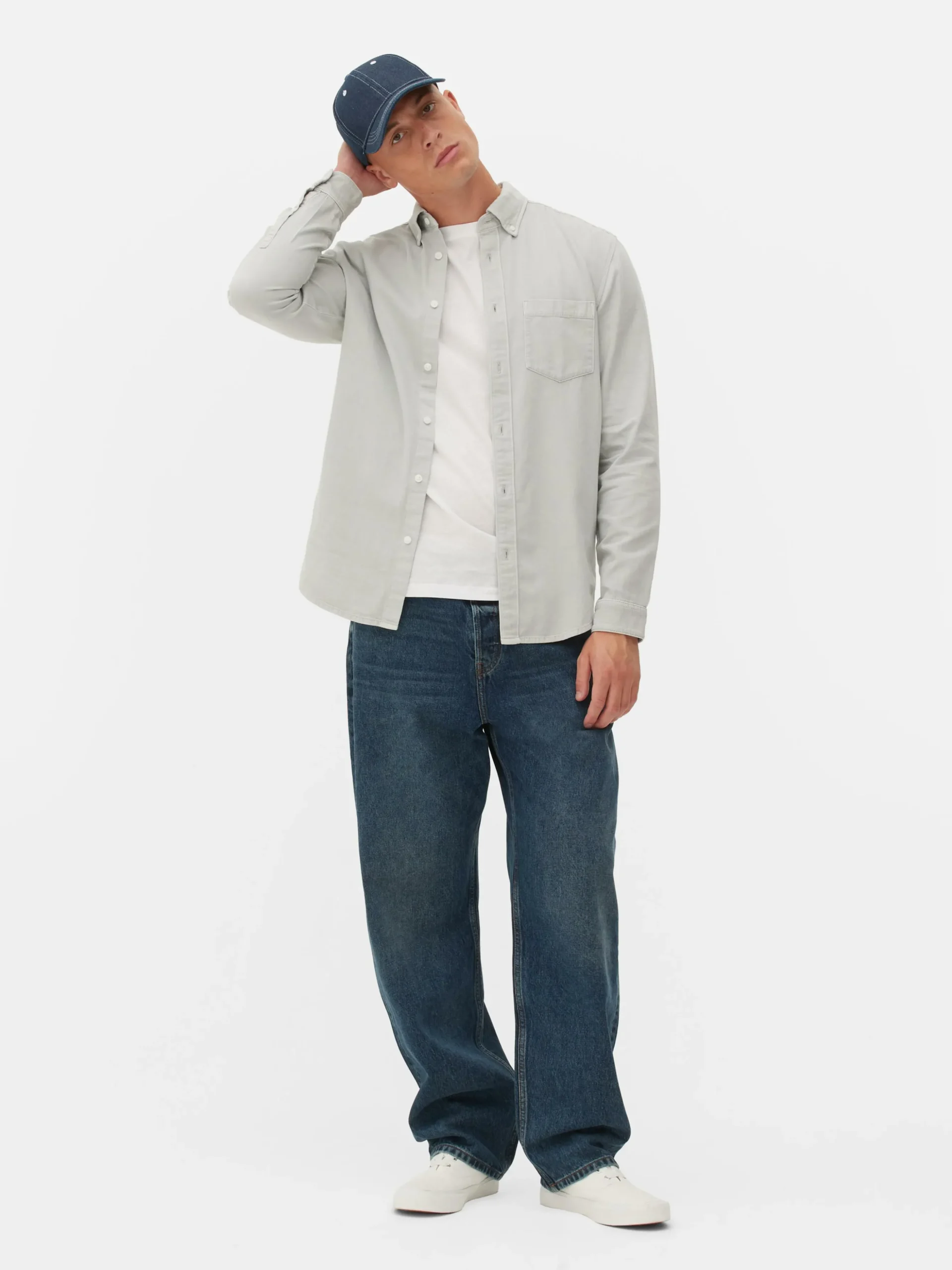 Chemise En Sergé De Coton à Manches Longues