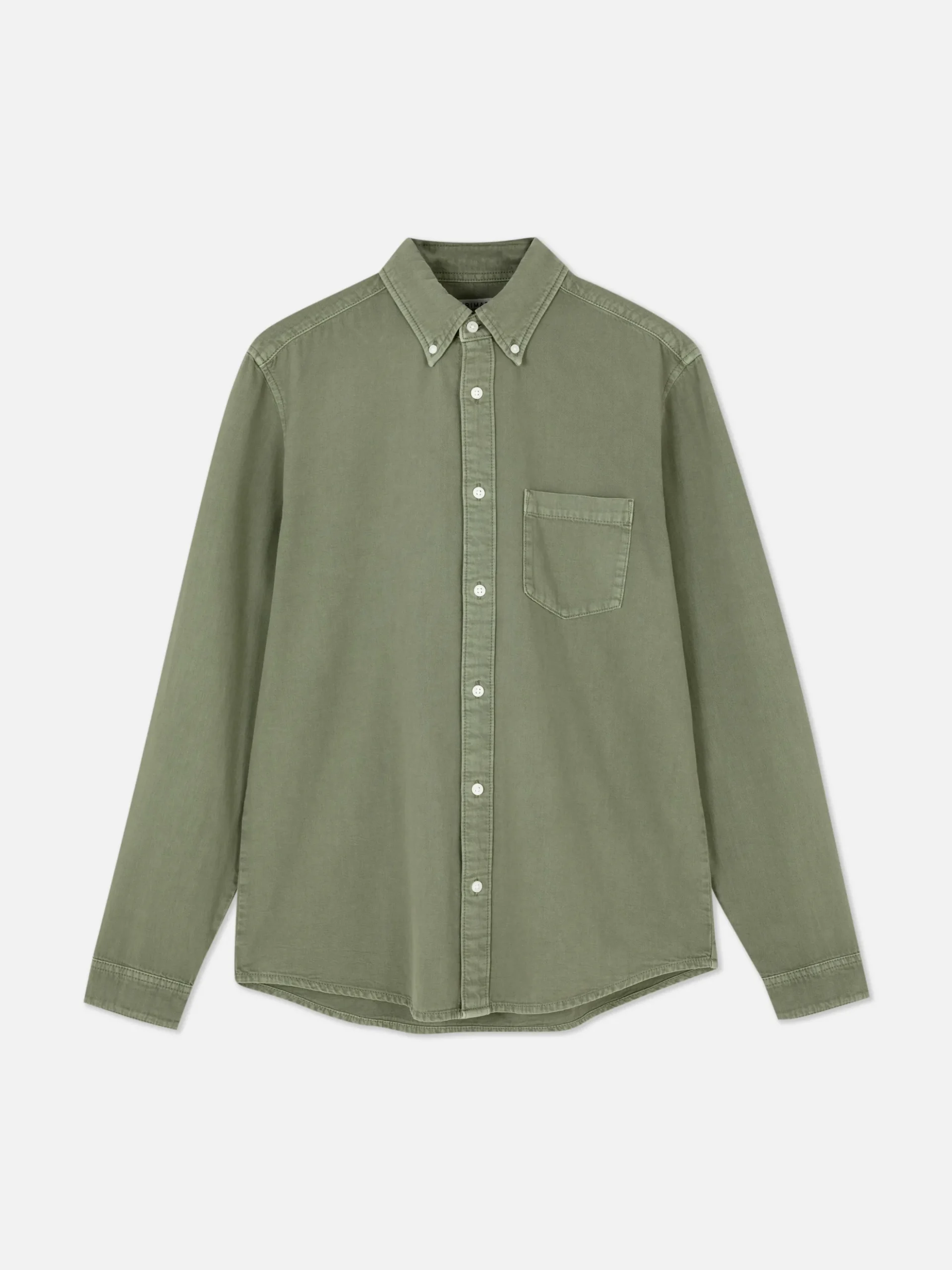 Chemise En Sergé De Coton à Manches Longues