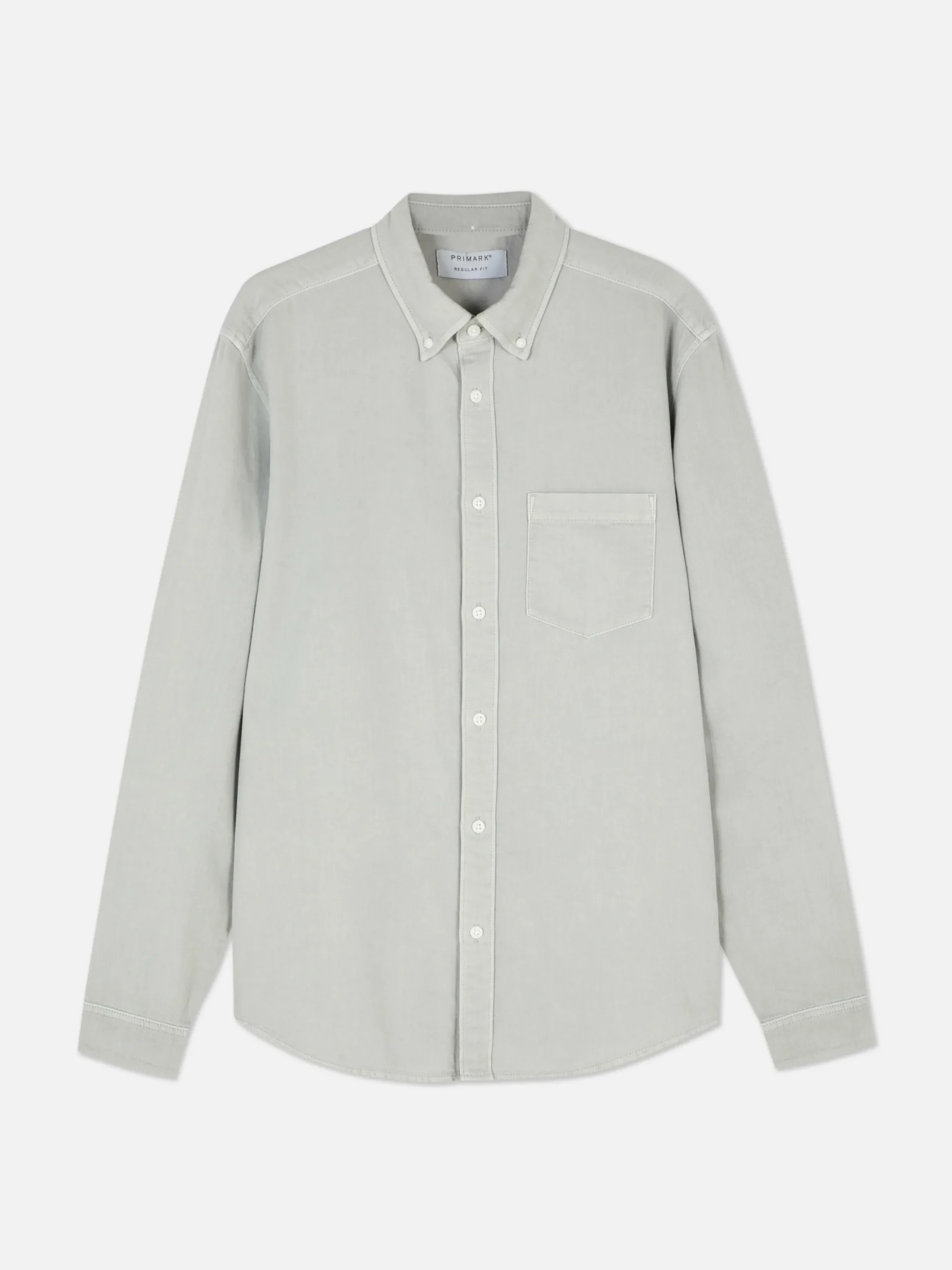 Chemise En Sergé De Coton à Manches Longues