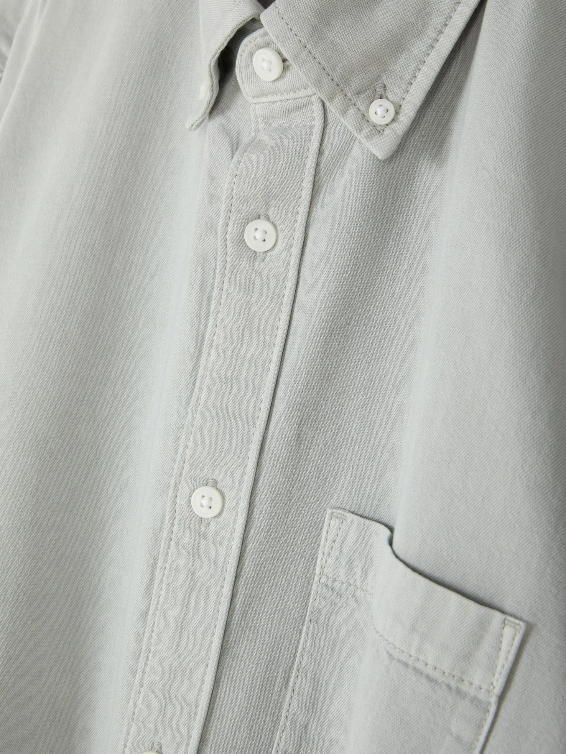 Chemise En Sergé De Coton à Manches Longues