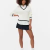 Chemise Et Pull Deux-en-un De Style Universitaire
