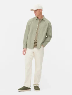 Chemise Jacquard à Manches Longues