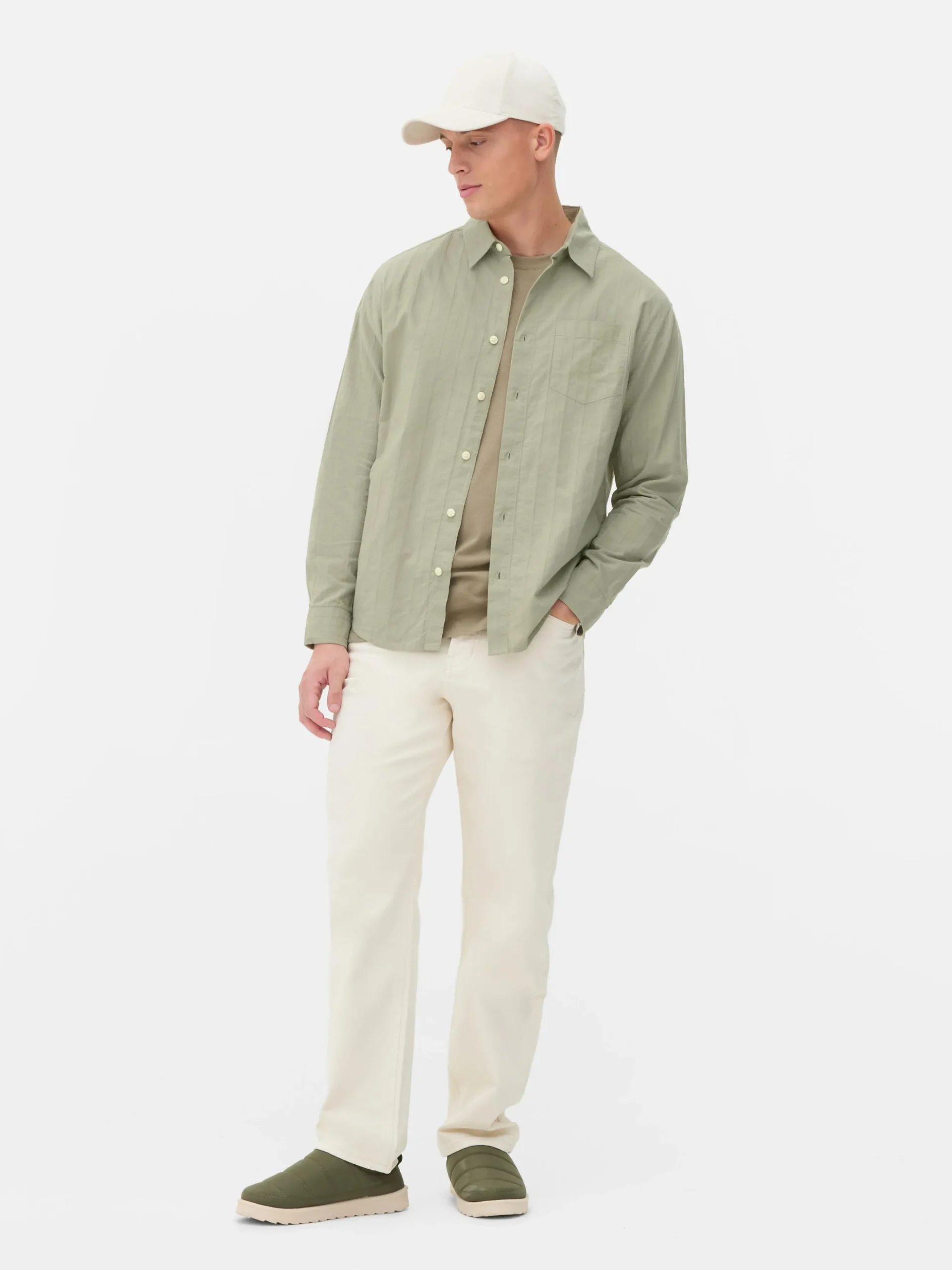 Chemise Jacquard à Manches Longues