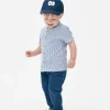 Chemise Rayée à Manches Courtes