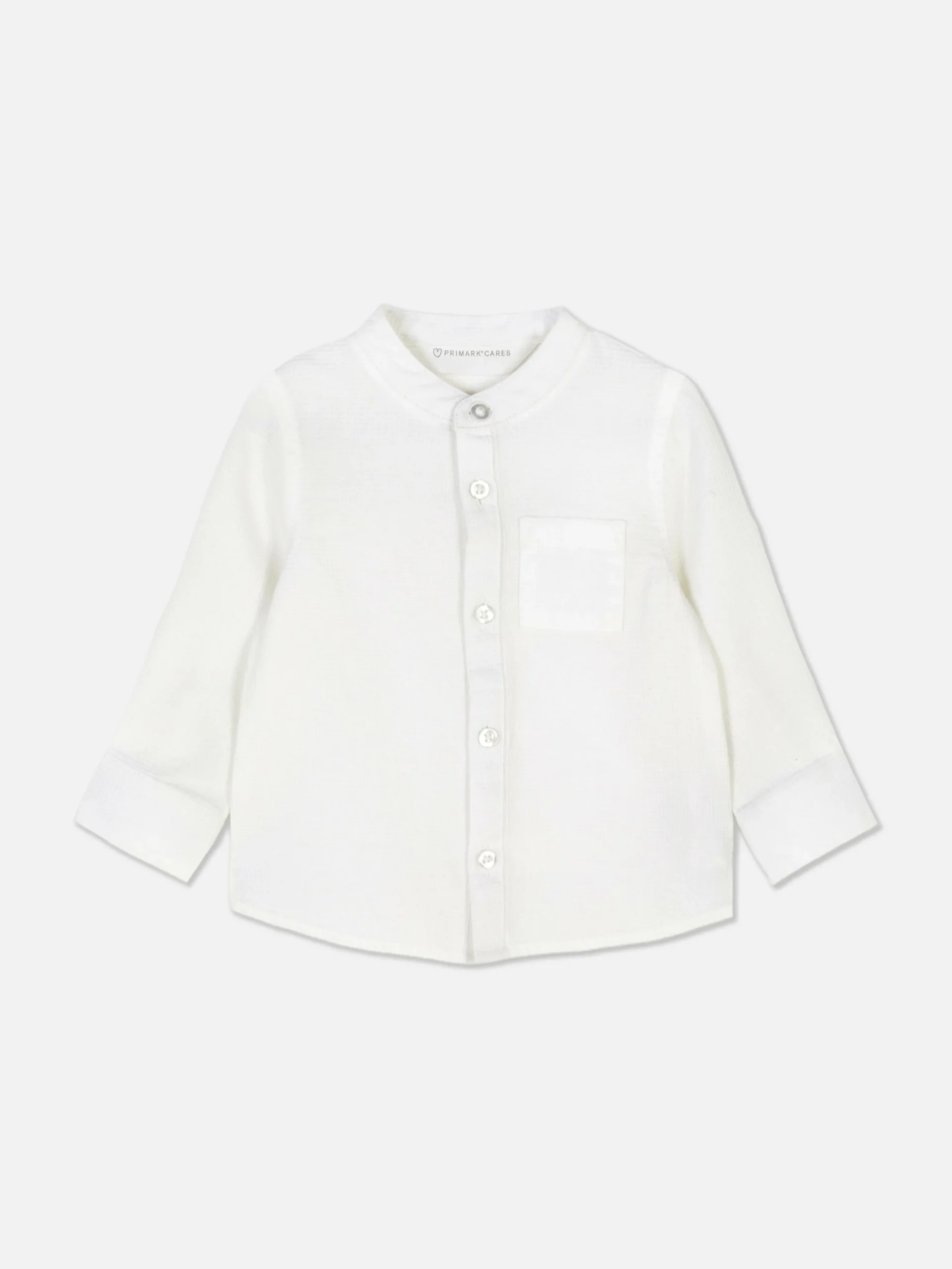 Chemise Texturée à Manches Longues