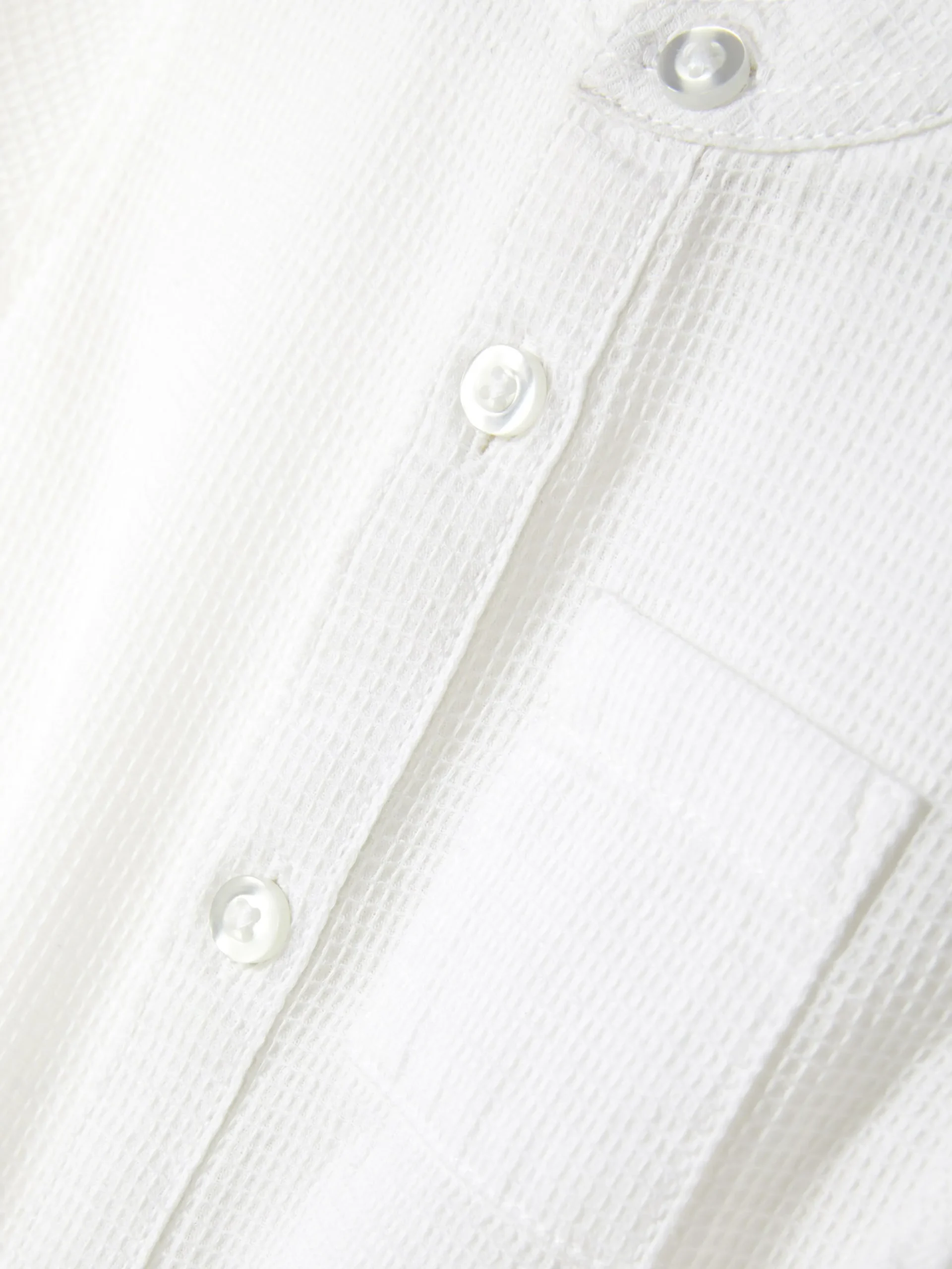 Chemise Texturée à Manches Longues
