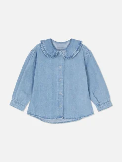 Chemisier En Denim à Col