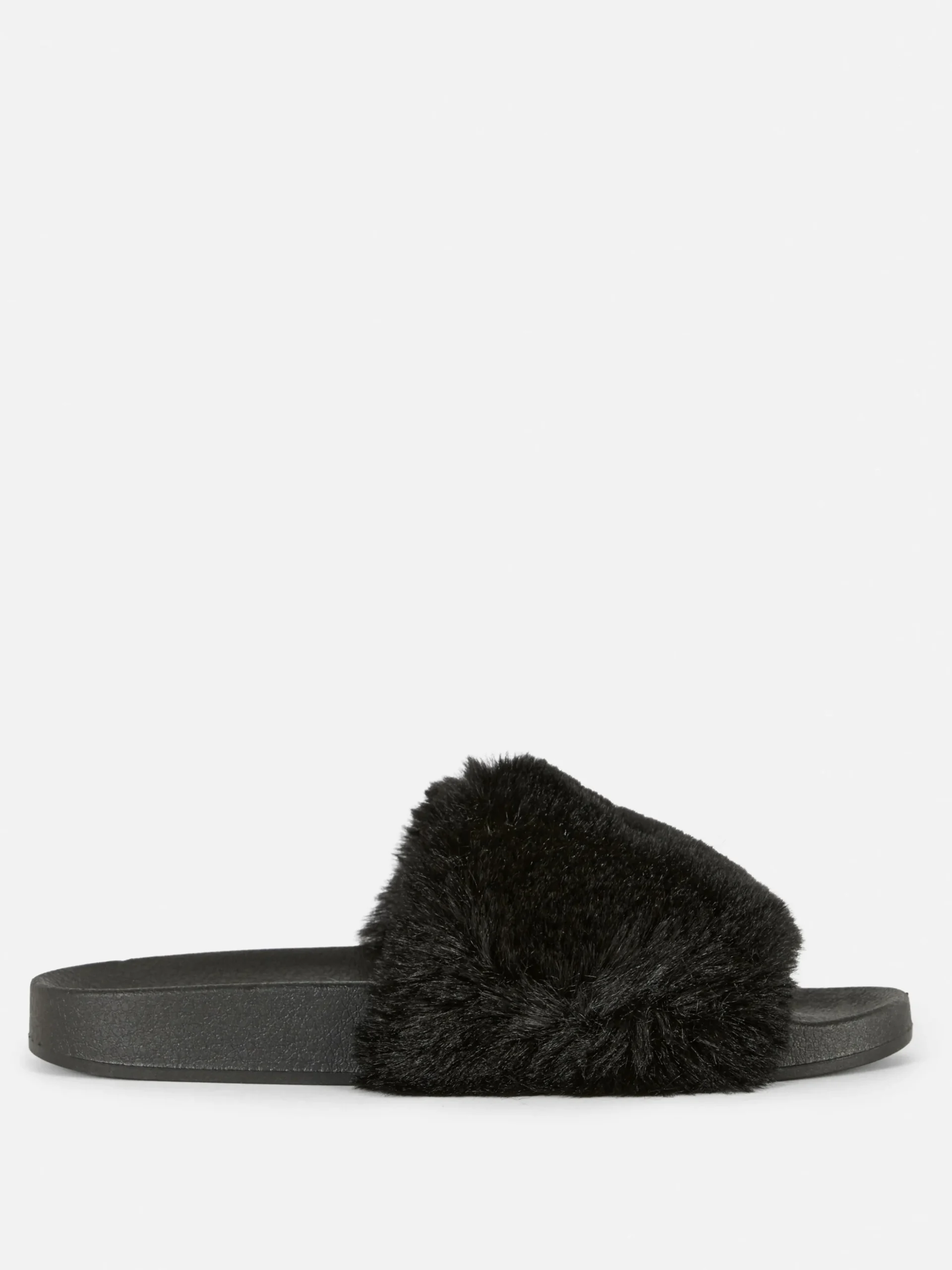 Claquettes En Fausse Fourrure